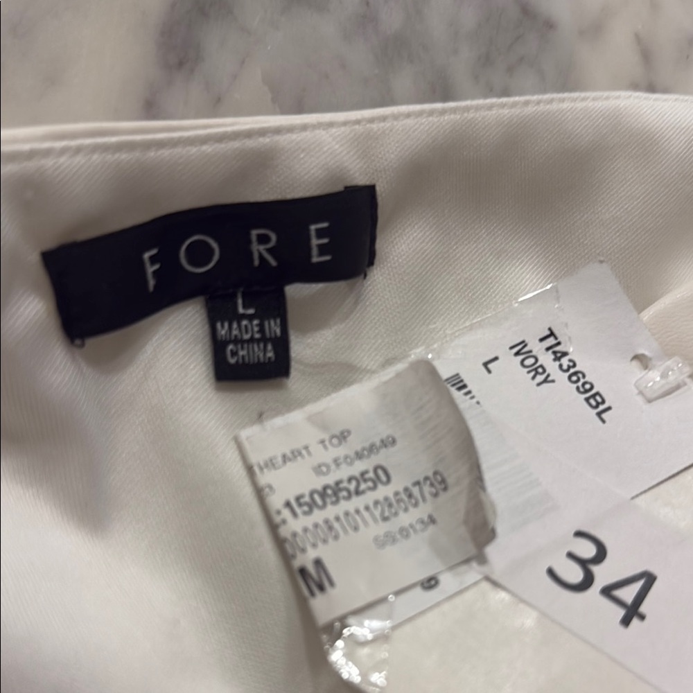 White Sleeveless Bustier Crop Top - Picture 3 of 6